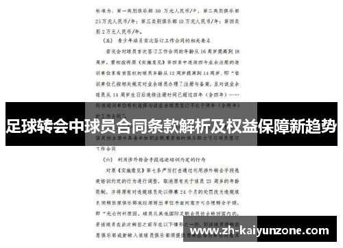 足球转会中球员合同条款解析及权益保障新趋势 足球转会中球员合同条款解析及权益保障新趋势